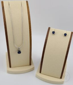 キュービックジルコニア デコレーション ドロップピアス＆ネックレス