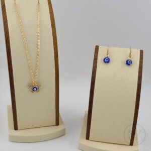 ナザルボンジュ ＆ドロップピアス ペンダントネックレス