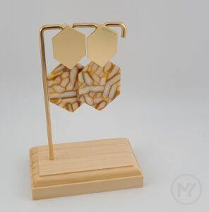 幾何学模様デコレーション ピアス